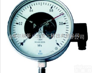 YXCN-100H  北京<em>卓尔</em><em>瑞华</em>不锈钢耐震电接点<em>压力表</em>