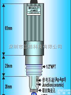 <em>管路</em>型<em>酸碱度</em>电极,BROADLEY JAMES电极,<em>管路</em>型PH电极