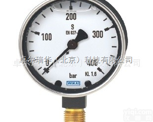 213.40.60  WIKA 213.40.60波登管<em>压力表</em> 压铸<em>黄铜</em>外壳