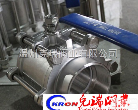 Q14F  1000WOG不锈钢3PC<em>球阀</em> 1000WOG<em>铸钢</em>3PC<em>球阀</em>