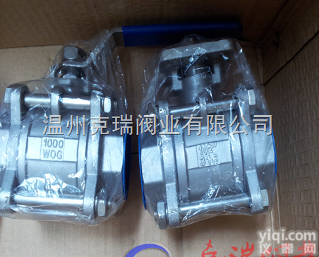 KRCNQ11F  1000WOGQ11F三<em>片式</em>平<em>台球</em>阀