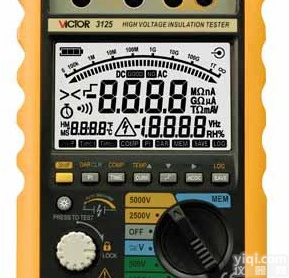 VC3123 VC3125  深圳胜利VICTOR3125数字绝缘电阻<em>测试仪</em>VC3125兆欧表<em>500</em>...
