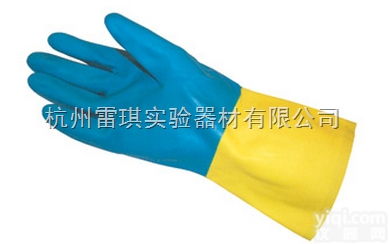 Fisherbrand带绒面内衬的<em>氯丁</em>橡胶/乳胶双浸手套 L FIS1...