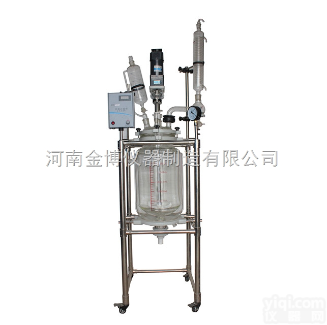 SF-20L  <em>双层</em><em>玻璃</em><em>反应釜</em>金博仪器<em>双层</em><em>玻璃</em><em>反应釜</em>