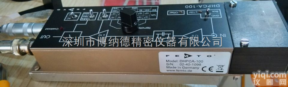DHPCA-100  <em>德国</em>FEMTO品Pai可变<em>增益</em>电流<em>放大器</em>