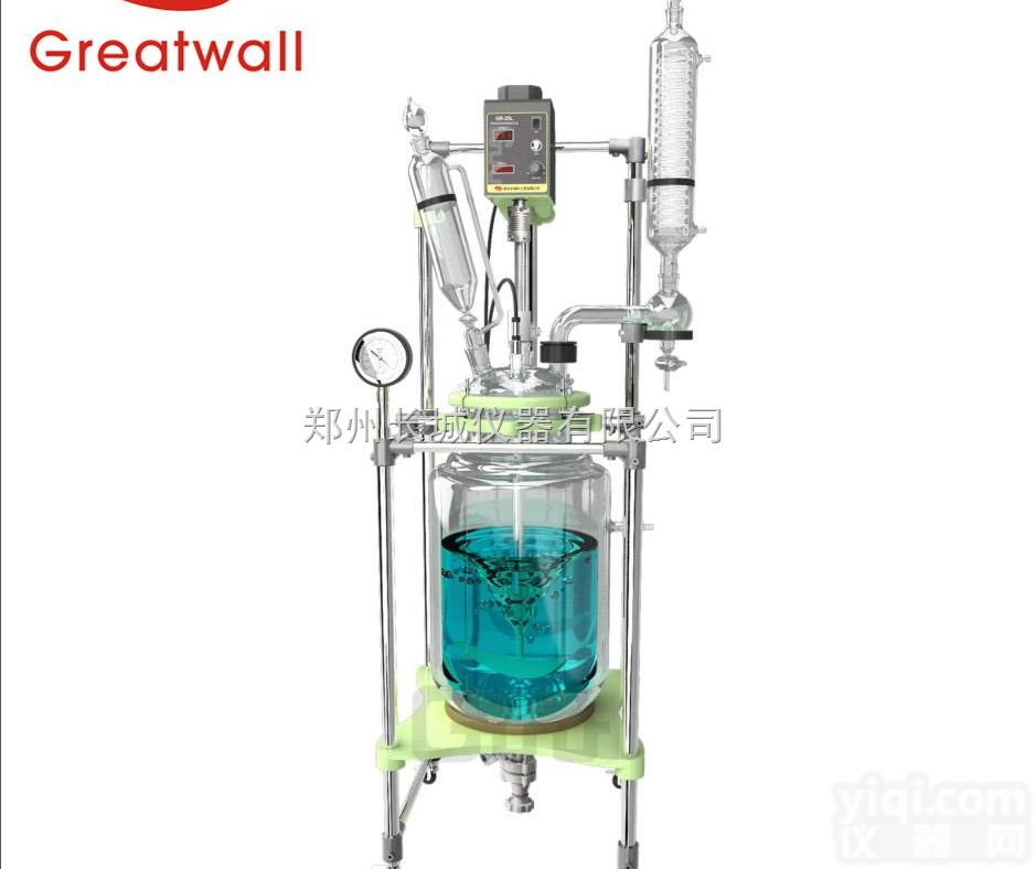 双层玻璃<em>反应釜</em>生产厂家  <em>郑州</em>长城