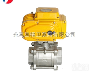 <em>Q911F</em>  <em>电动</em>内螺纹三片式<em>球阀</em>厂家，<em>电动</em>不锈钢<em>球阀</em>价格