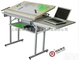 TYZT-F  新型豪华型<em>固定式</em><em>绘图</em>桌（配放置计算机桌板）|工程制图实训设备