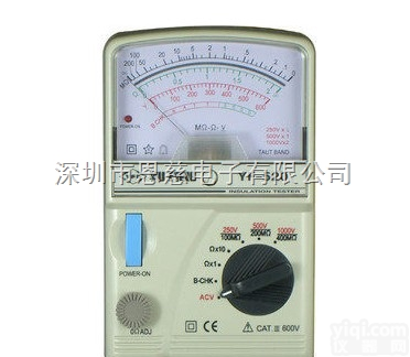 <em>台湾</em>泰玛斯指针高阻计YF-520绝缘<em>电阻表</em> YF520绝缘电阻测试仪