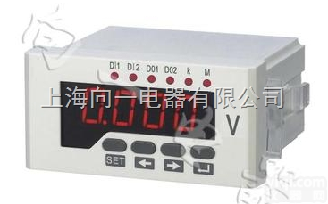 XY194U-5K1/DP3<em>单排</em>LED<em>数显</em>可编程电压智能表-V 交流电...