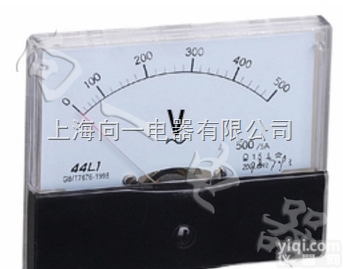 44L1-V 电工测<em>量仪表</em>/板表/<em>指针式</em>伏特表 交流电压表 100*8...