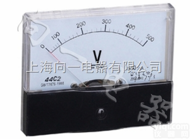 44C2-V 指针式伏特表/电力<em>测量</em><em>仪器仪表</em>/板表 直流<em>电压</em>表 100...