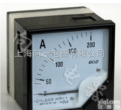 电工测<em>量仪表</em> 6C2-A <em>指针式</em>直流安培测量板表 直流电流表 80*8...