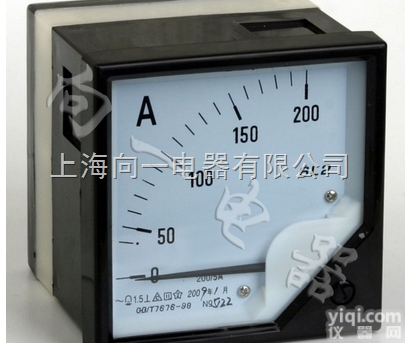 机械式<em>指针式</em>电流测<em>量仪表</em> 6L2-A 板表/指针表 交流电流表 80*...