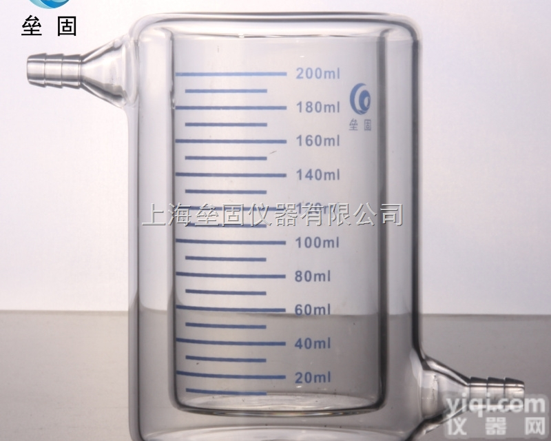 200ml<em>双层</em>夹套<em>烧杯</em>夹层<em>烧杯</em>玻璃<em>烧杯</em>光催化<em>反应器</em>