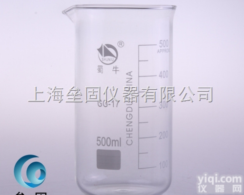 蜀牛 500ml <em>高型</em><em>烧杯</em> 1102<em>优质</em>加厚 高形玻璃<em>烧杯</em>