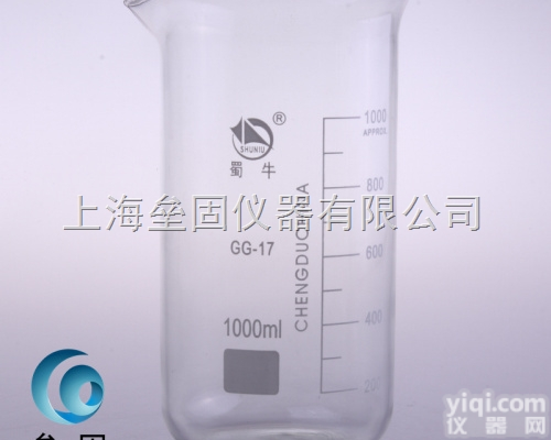 蜀牛 1000ml <em>高型</em><em>烧杯</em> 1102<em>优质</em>加厚 高形玻璃<em>烧杯</em>