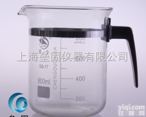 蜀牛 800ml <em>塑料</em>柄<em>烧杯</em> 1105<em>优质</em>加厚 带柄<em>烧杯</em>