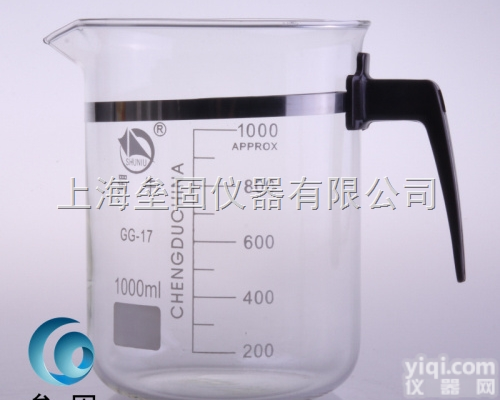 蜀牛 1000ml <em>塑料</em>柄<em>烧杯</em> 1105<em>优质</em>加厚 带柄<em>烧杯</em>
