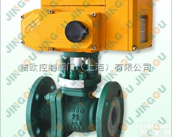 Q941F46  <em>耐腐蚀</em>电动衬氟<em>球阀</em>，电动防爆型衬氟调节<em>球阀</em>