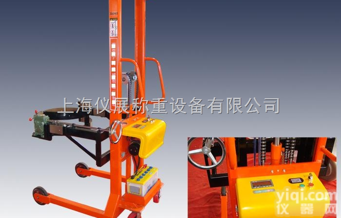 YCS  航头镇200公斤<em>油漆涂料</em>厂专用倒桶秤300公斤<em>油桶</em>堆高车