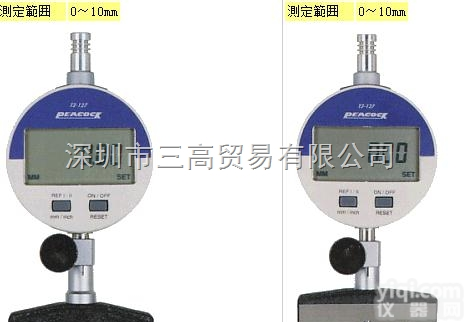 <em>日本</em>PEACOCK<em>孔雀</em><em>厚度计</em>T2-127;T3-127测厚仪