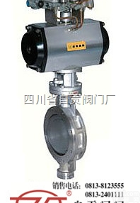 D673H DN50～2000  <em>自贡</em>D673H气动对夹式硬密封<em>蝶阀</em>厂家直销