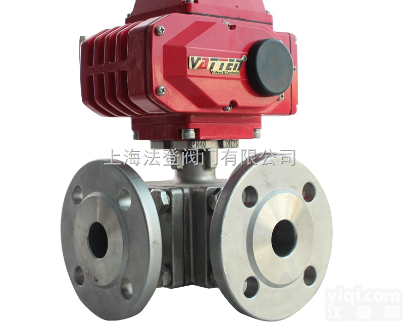 Q945F—25P电动<em>三通</em><em>法兰</em><em>球阀</em>  高平台<em>法兰</em><em>球阀</em>