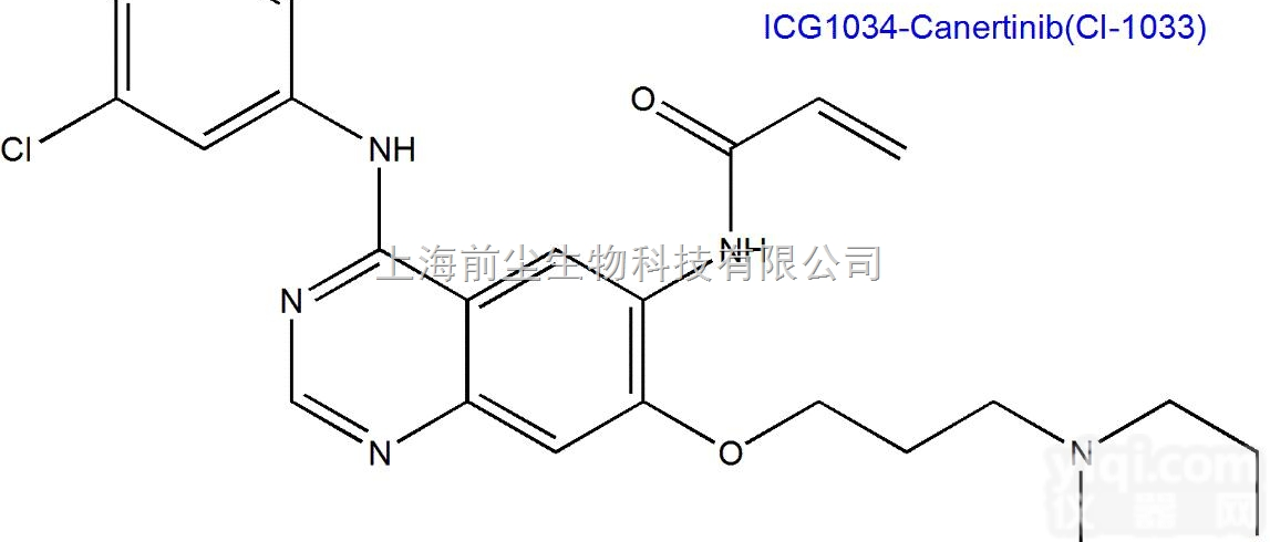 ICG1034-<em>Canertinib</em>  <em>Canertinib</em> （<em>CI</em>-<em>1033</em>），