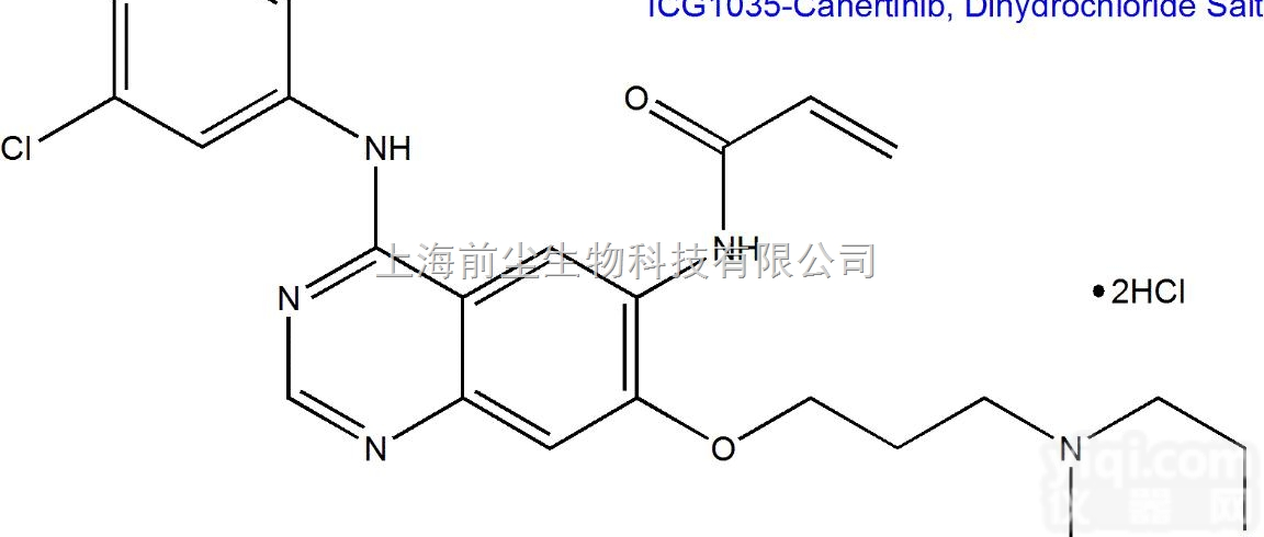 ICG1035-<em>Canertinib</em>,  <em>Canertinib</em>, <em>Dihydrochloride</em> Salt
