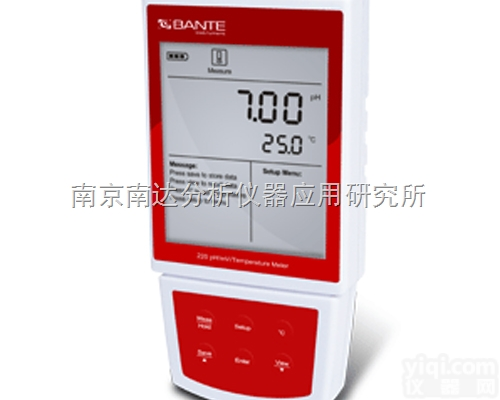 Bante220<em>携带型</em>pH/mV计 经济型酸碱度测量仪 氧化还原电位计...