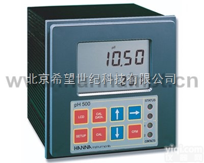 PH500  <em>意大利</em>哈纳  <em>镶嵌</em>式在线微电脑pH/°C控制器