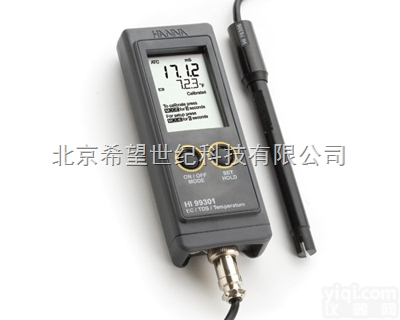 HI99301  <em>意大利</em>哈纳  <em>微电脑</em>电导率EC-总固体溶解度TDS-温度°C...