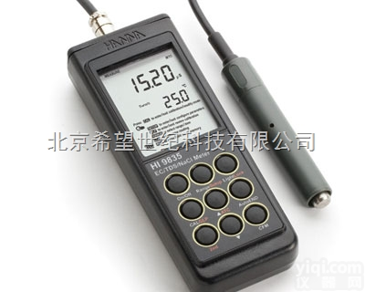 HI9835、HI98360  <em>意大利</em>哈纳 <em>微电脑</em>电导率EC-总固体溶解度TDS-盐度NaCI-温度&...