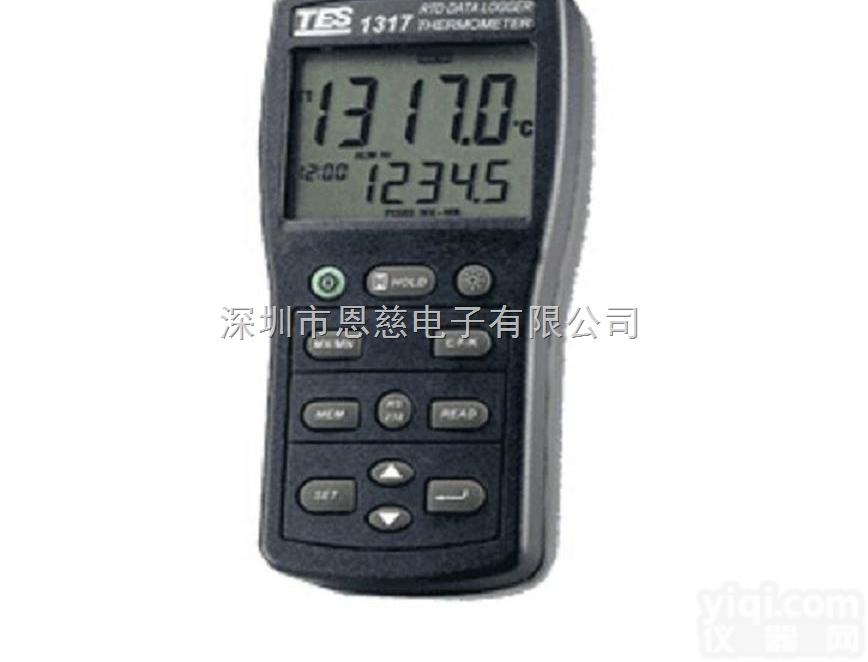 TES-1318铂<em>电阻</em><em>温度计</em>台湾泰仕 Pt100A双通道<em>温度表</em> 探头选...