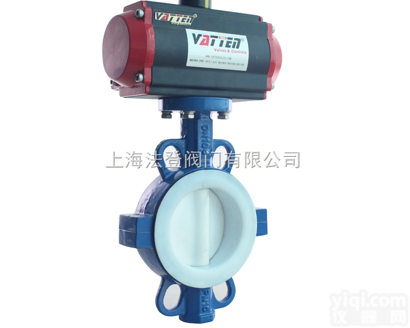 气动<em>蝶阀</em>，衬四氟<em>对夹式</em><em>蝶阀</em>，耐磨防腐蚀，对夹<em>蝶阀</em>