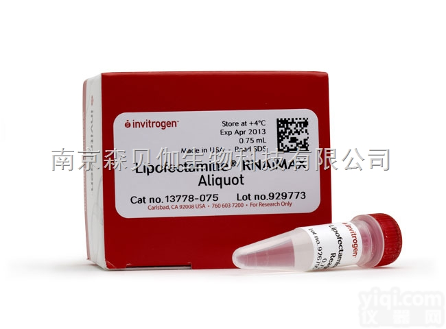 <em>LIPOFECTAMINE</em> <em>RNAIMAX</em>, 0.75ML,13778...