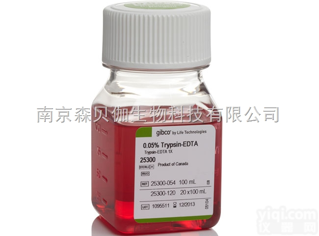 <em>TRYPSIN</em> .<em>05</em>% <em>EDTA</em>,25300<em>05</em>4,GIBCO培养基