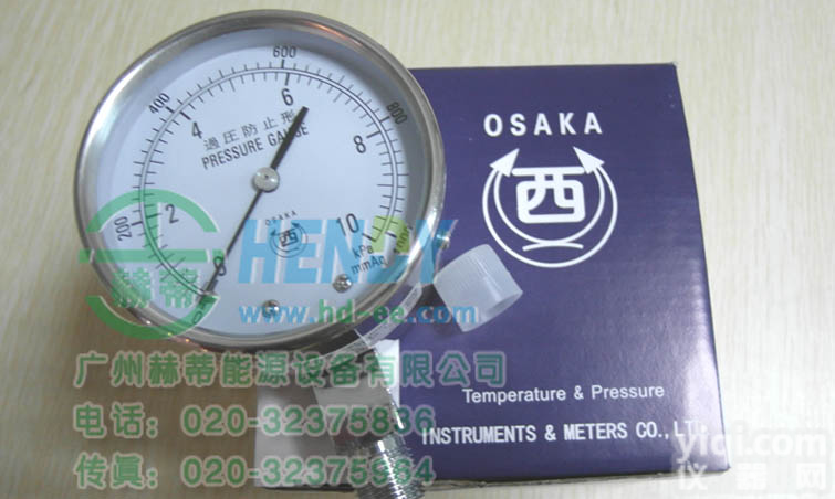 西PaiOSAKA<em>压力表</em>  PRESSURE GAUGE微压表