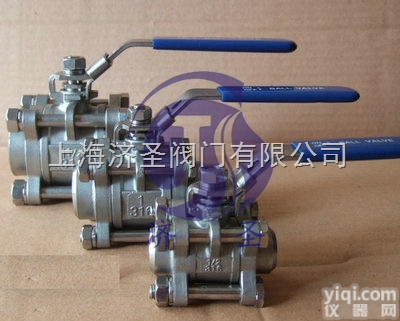 Q11F-16P  <em>不锈钢带</em>锁三片式<em>球阀</em>