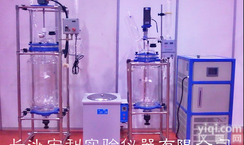 HL-80L  80L夹层<em>玻璃</em><em>反应釜</em>，夹层<em>玻璃</em><em>反应釜</em><em>规格</em>及参数介绍