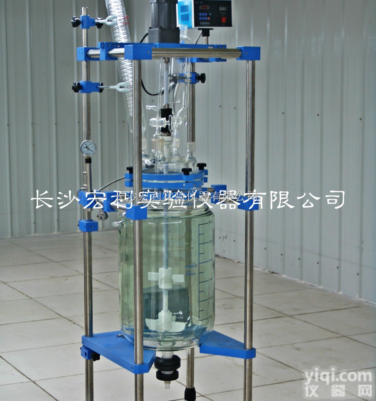 HL-50L  50L<em>双层</em><em>玻璃</em><em>反应釜</em>，<em>双层</em><em>玻璃</em><em>反应釜</em>价格