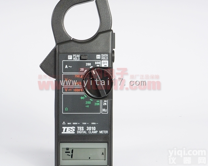 台湾泰仕<em>TES</em>-<em>3010</em> 交流钳表 手持式<em>钳型表</em>