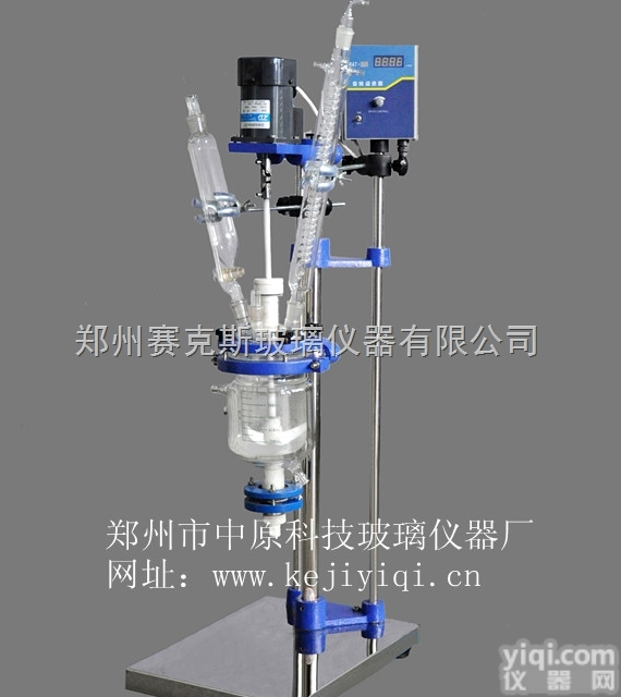 SF-1L  <em>乌鲁木齐</em>供应小型双层玻璃<em>反应釜</em>