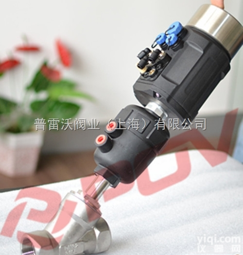 比例调节式气动角座阀配<em>智能型</em>电气定位器输入<em>输出</em>4-20MA