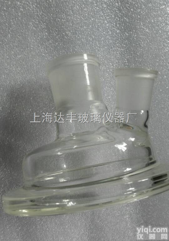 150mm/34*29  <em>玻璃</em>二口反应瓶<em>反应器</em>盖