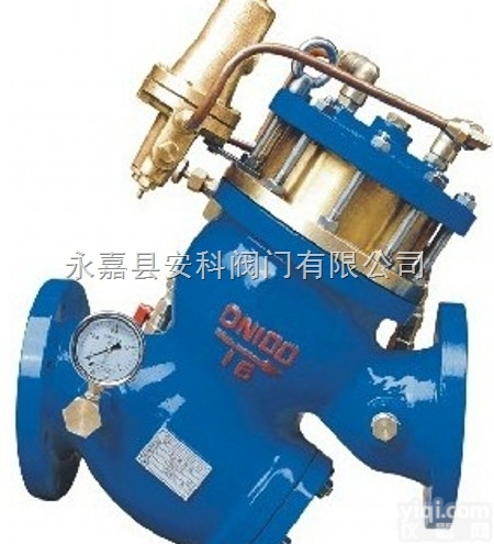YQ98002  浙江瓯北<em>YQ98002过滤活塞式安全泄压阀</em> 铸铁水力控制阀