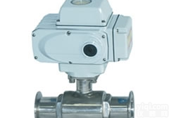 Q981W-10\16P  <em>卫生</em>级电动<em>球阀</em>，<em>卡箍式</em>电动<em>球阀</em>