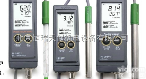 HR/HI99141D1  便携式pH/温度<em>测定仪</em>【锅炉/<em>冷却</em>塔】