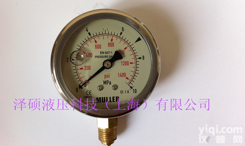 J-ML100-<em>200</em>  MULLER 穆勒进口<em>压力表</em> J-ML100-<em>200</em>